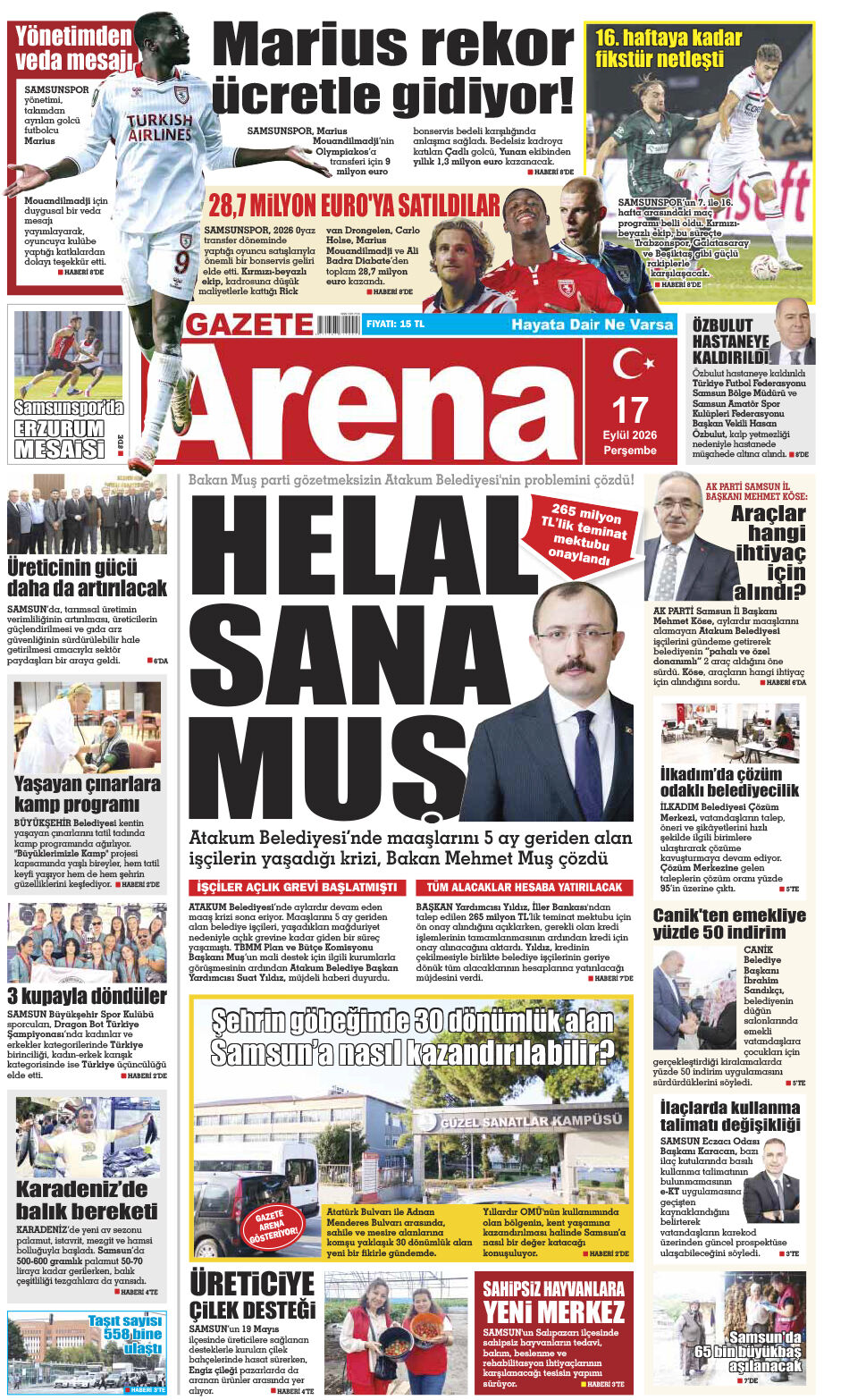 17 Eylül 2026 Perşembe