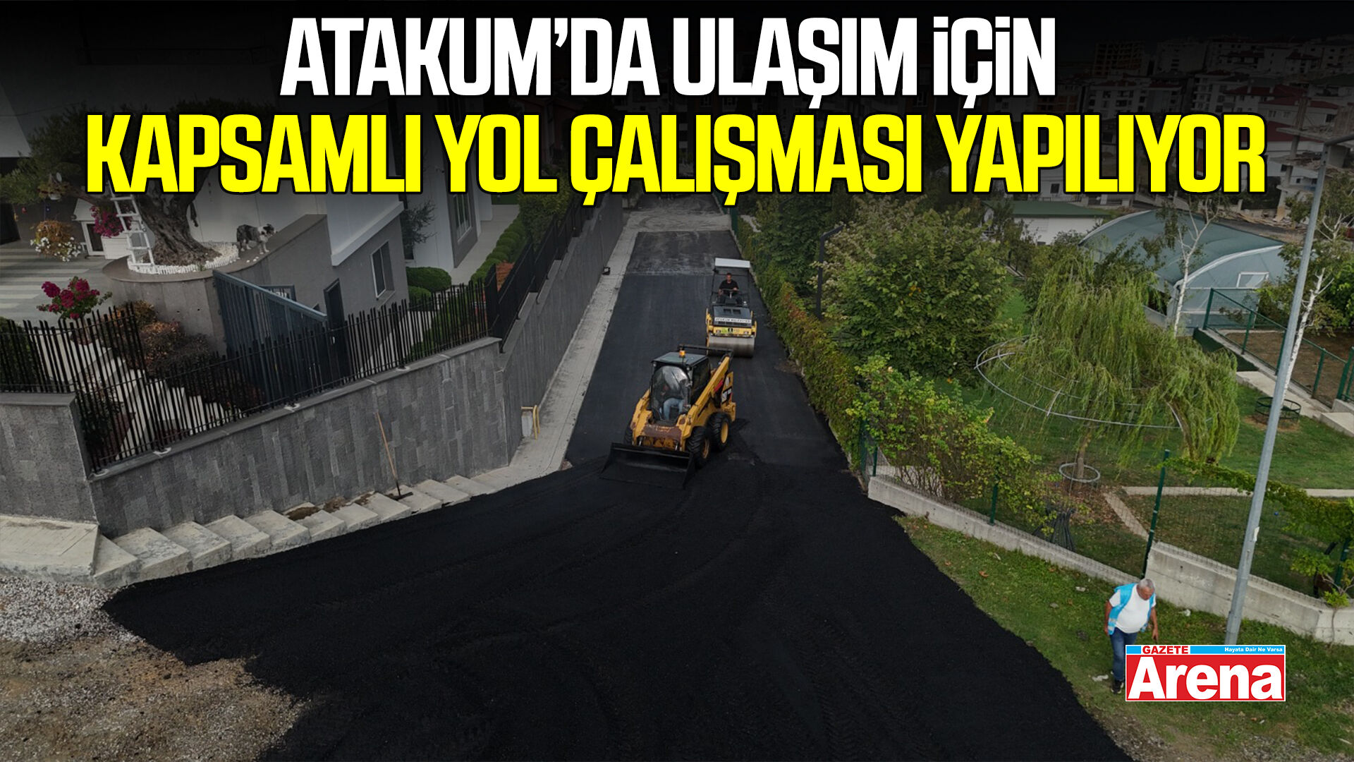Atakum’da ulaşım için kapsamlı yol çalışması devam ediyor