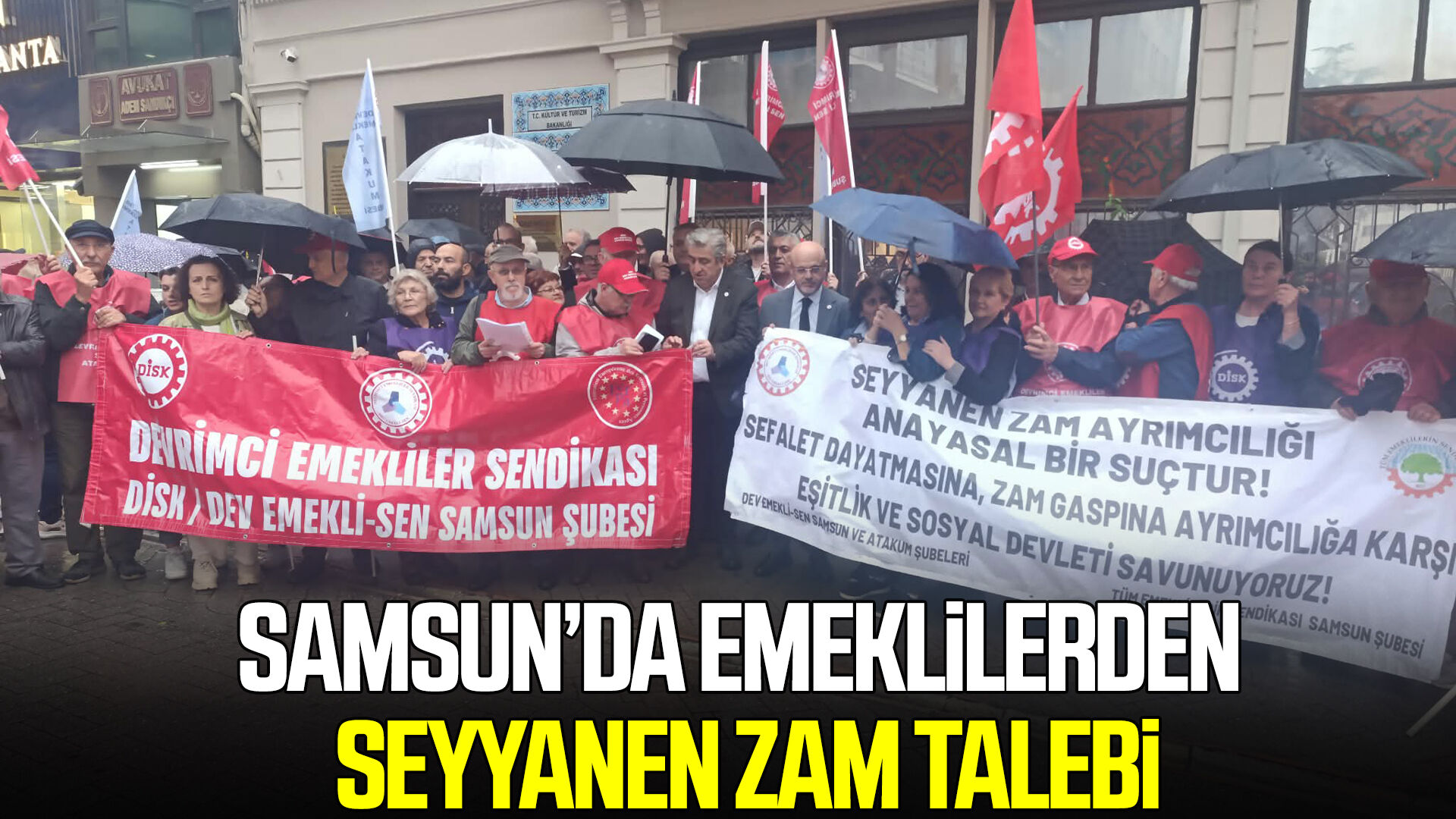 Samsun’da emeklilerden seyyanen zam talebi