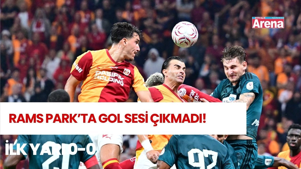 Galatasaray-Kocaelispor maçında ilk yarı golsüz sona erdi