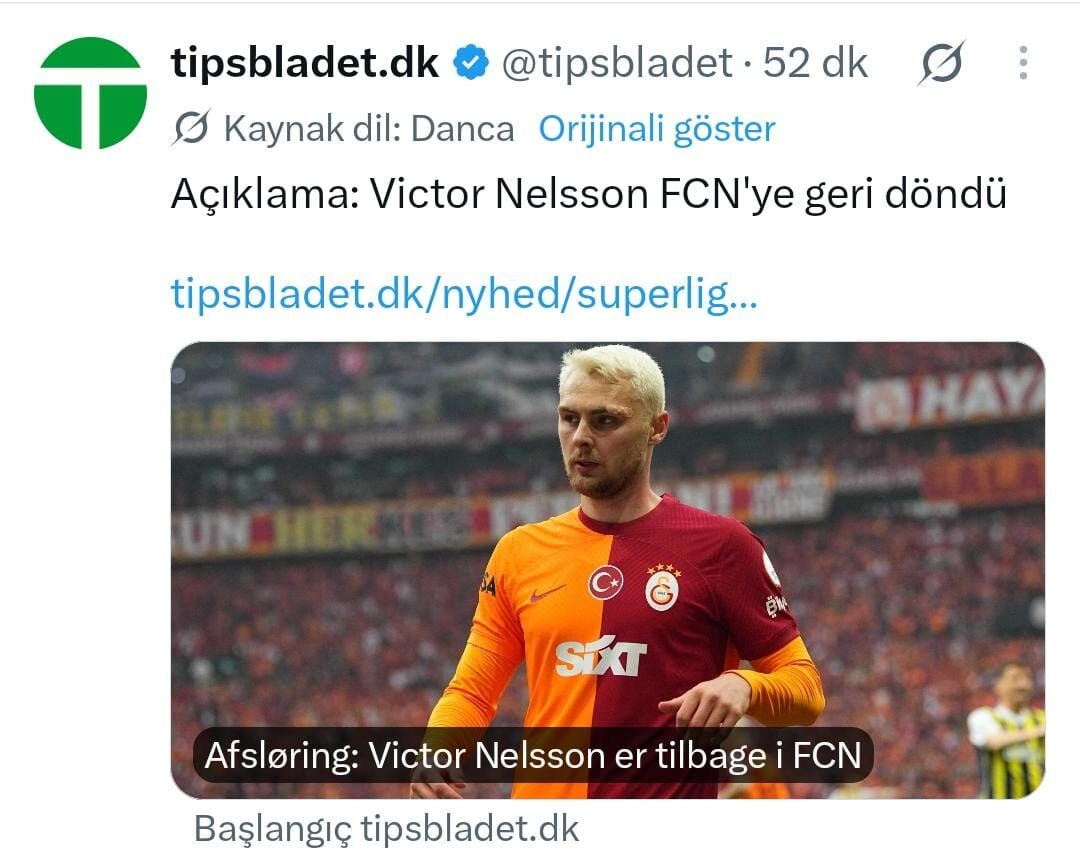 Galatasaray, Victor Nelsson Ile Yollarını Ayırdı (2)