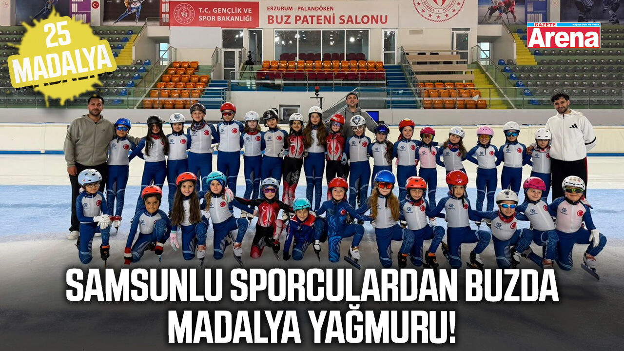 Samsunlu buz patencilerinden büyük başarı!