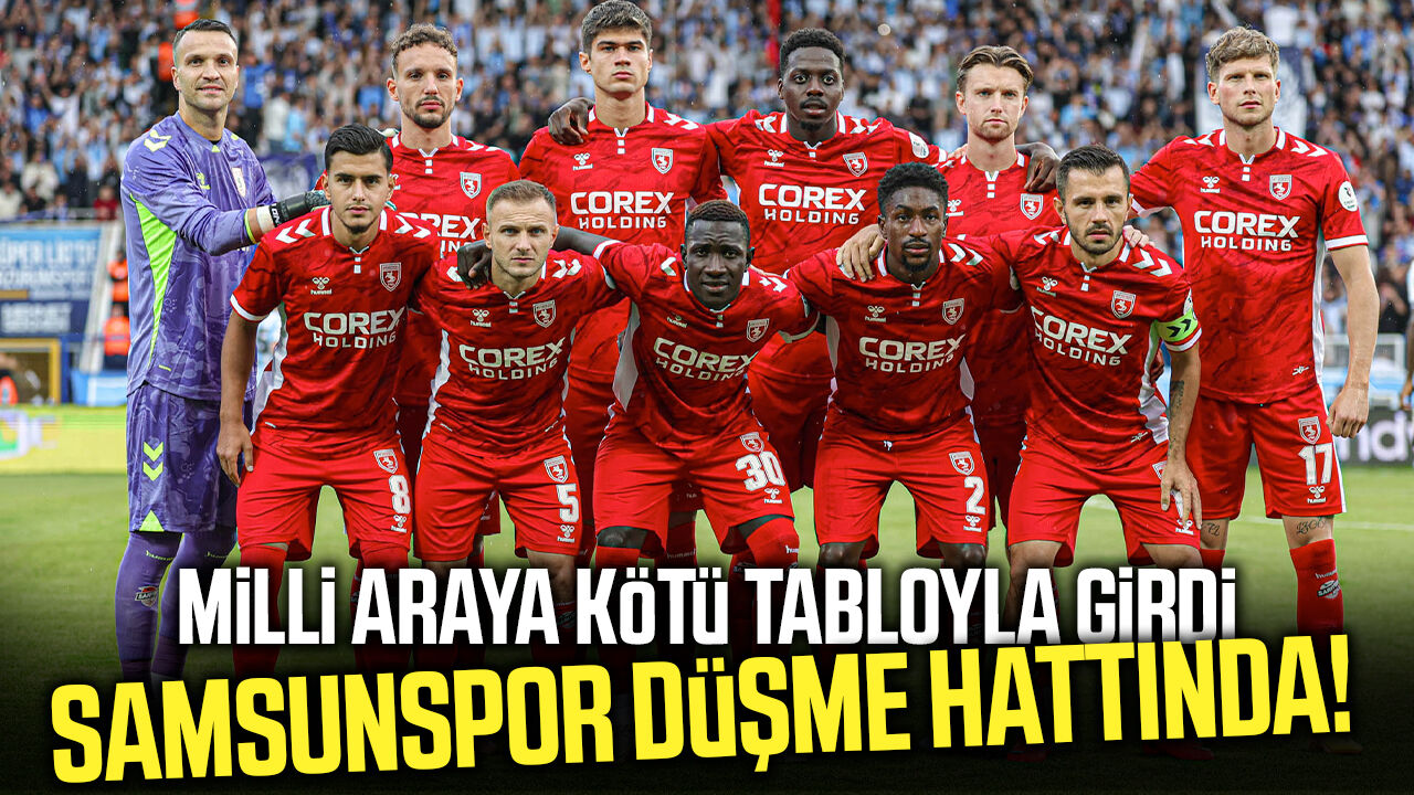 Samsunspor düşme hattına demir attı!
