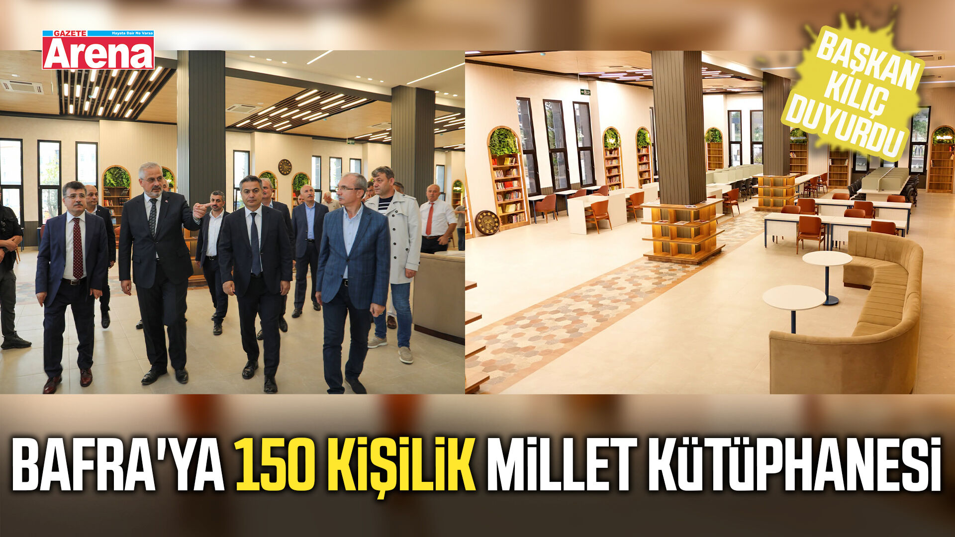 Bafra'ya 150 kişilik Millet Kütüphanesi