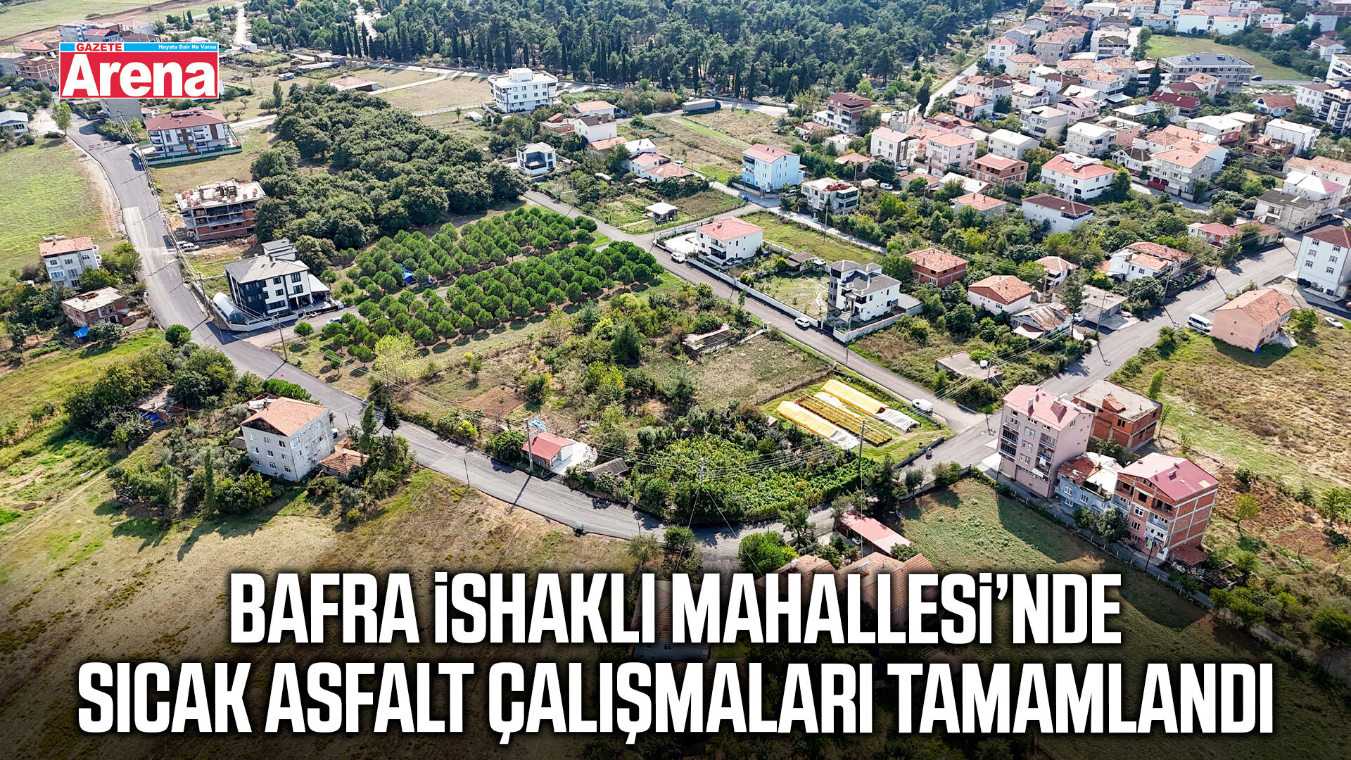 Bafra’da İshaklı Mahallesi’nin yolları yenilendi