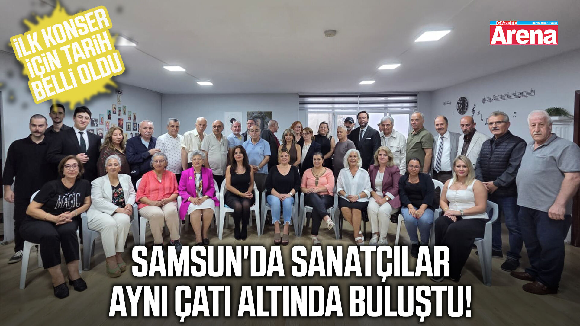 Samsun'da sanatçılar aynı çatı altında buluştu!