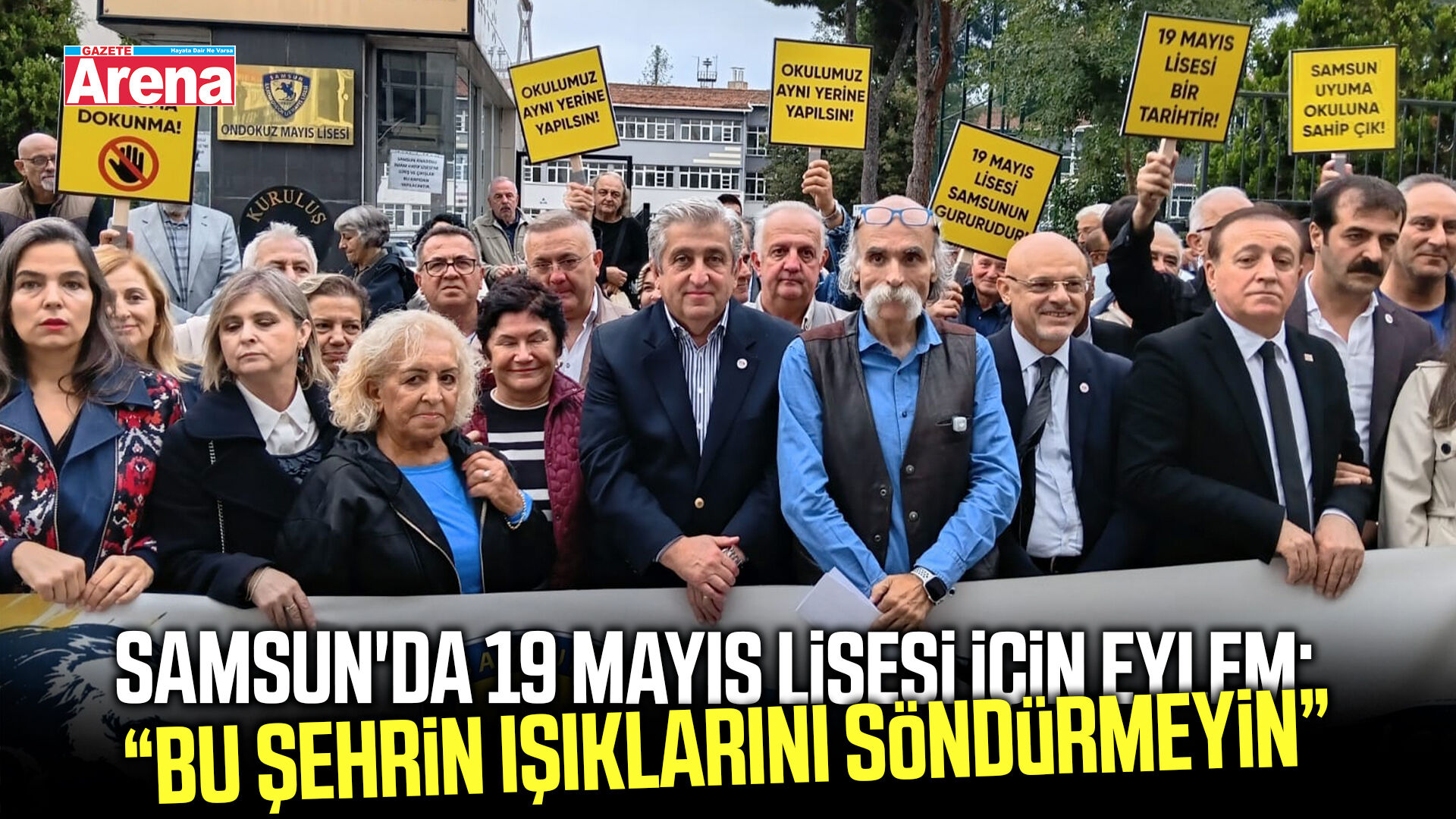 Samsun'da 19 Mayıs Lisesi için eylem!