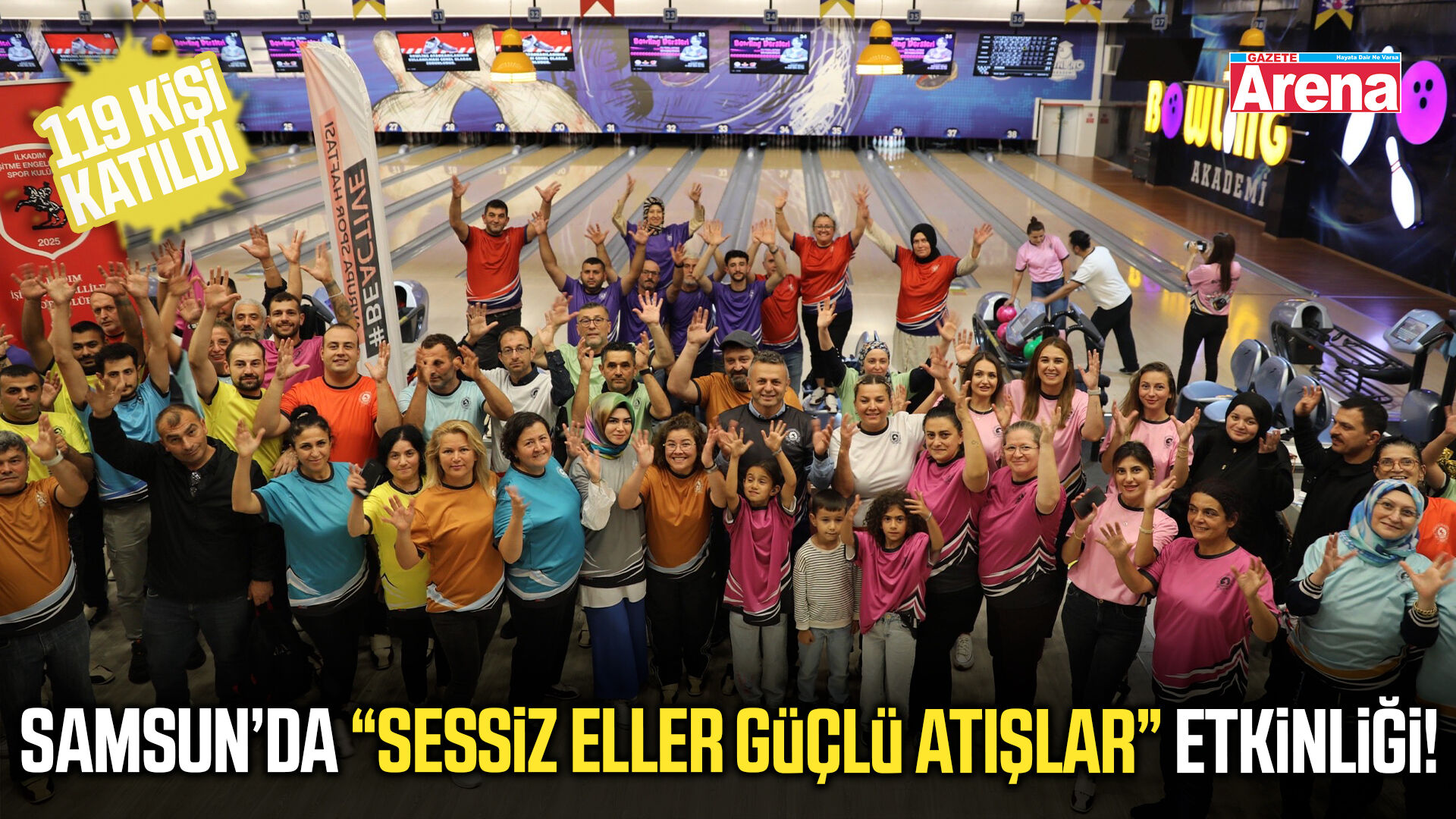 Samsun’da işitme engelliler bowling turnuvasında buluştu
