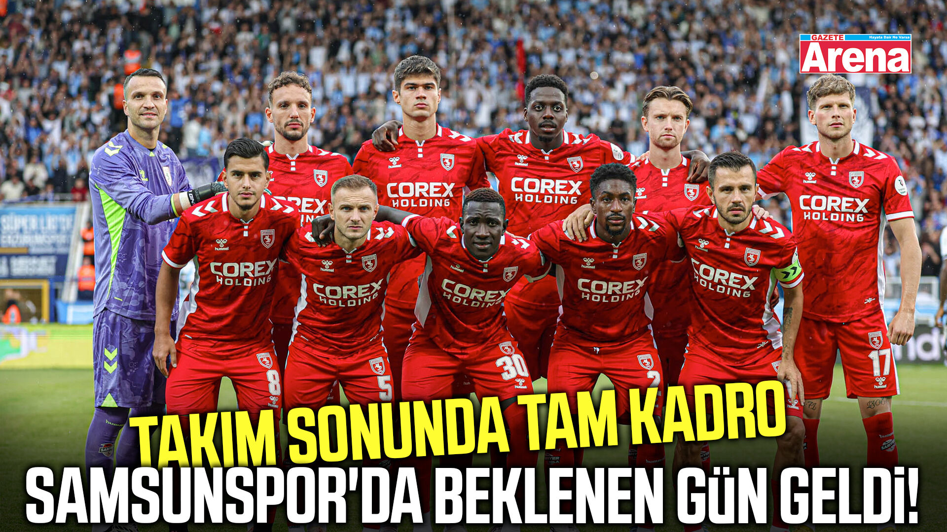 Samsunspor'da Trabzonspor derbisi öncesi tam kadro sevinci