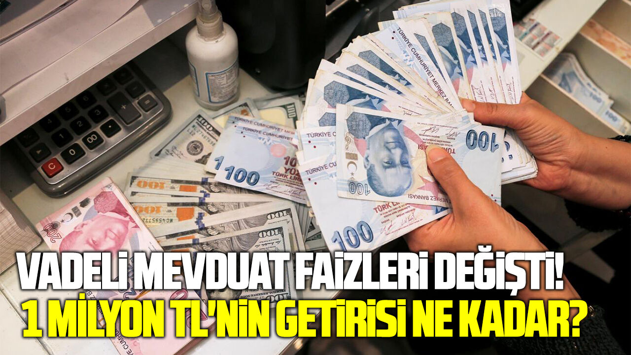 Vadeli mevduat faizleri değişti! 1 milyon TL'nin getirisi ne kadar?