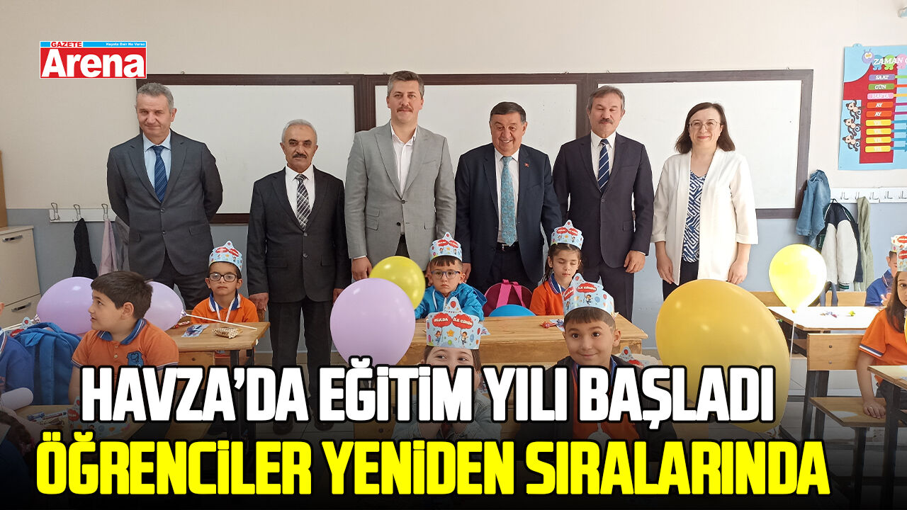 Havza’da eğitim yılı başladı, öğrenciler yeniden sıralarında