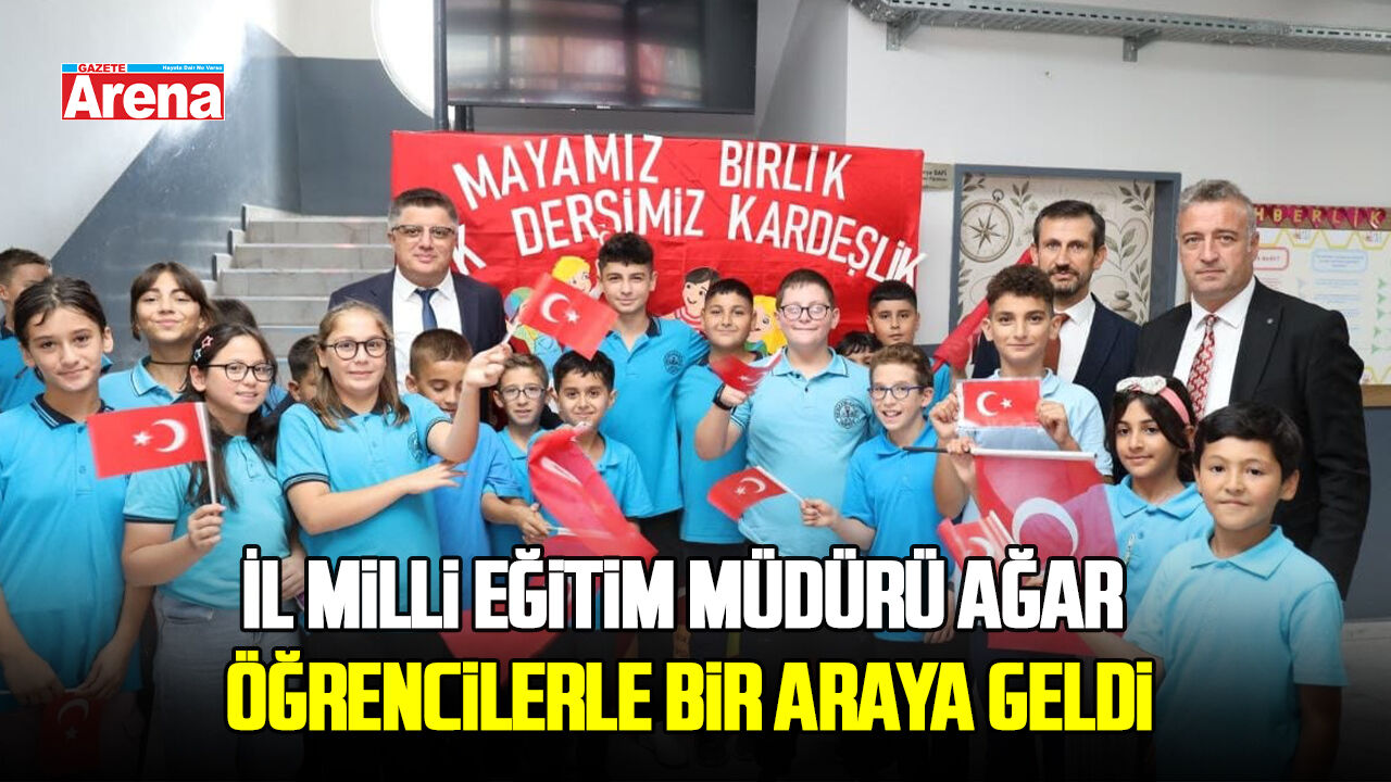 Samsun İl Milli Eğitim Müdürü Ağar, öğrencilerle bir araya geldi