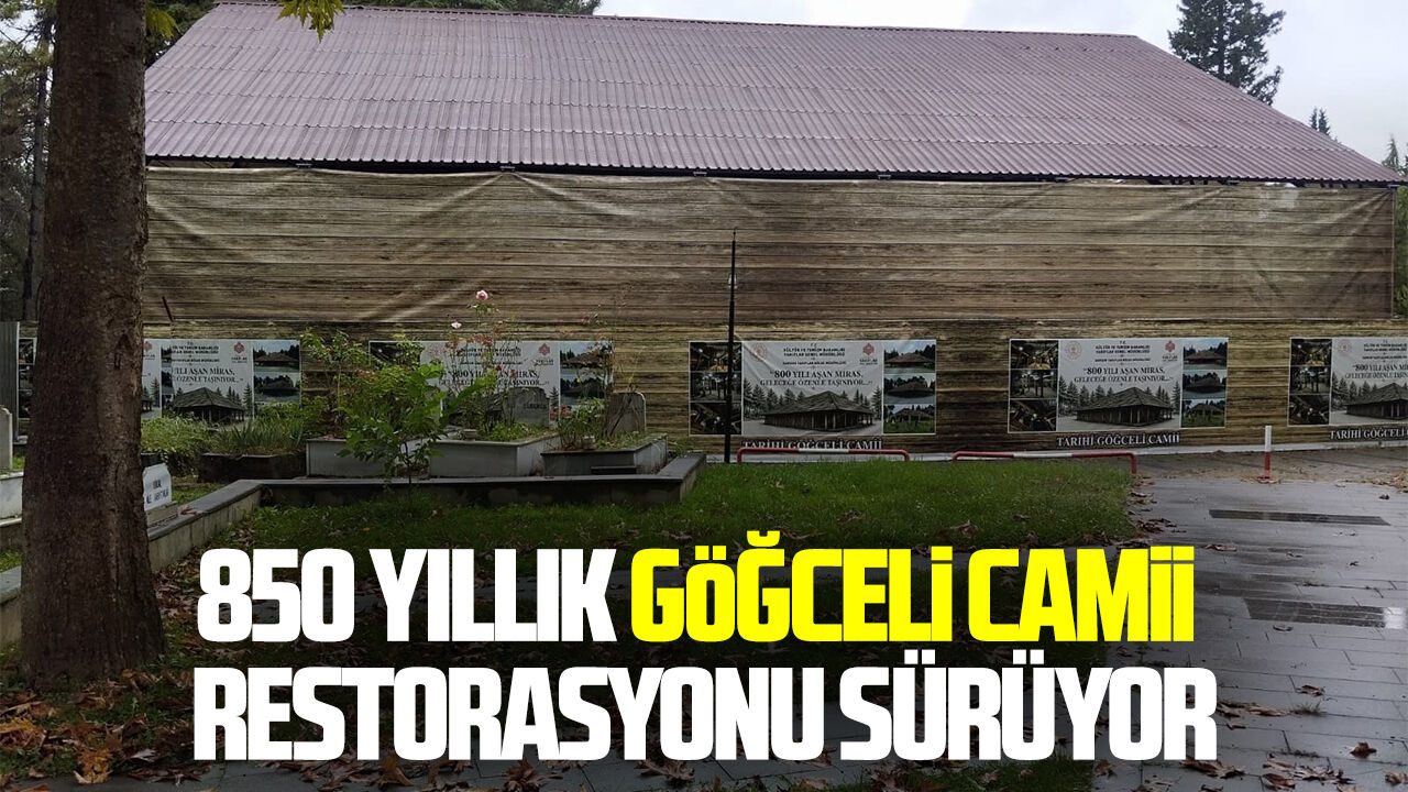 Çarşamba'da 850 yıllık Göğceli Camii restorasyonu sürüyor