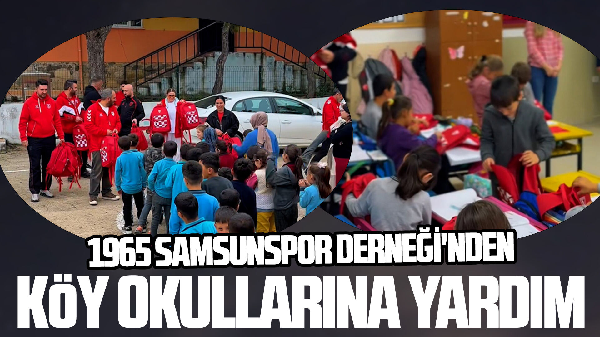 1965 Samsunspor Derneği'nden  köy okullarına yardım