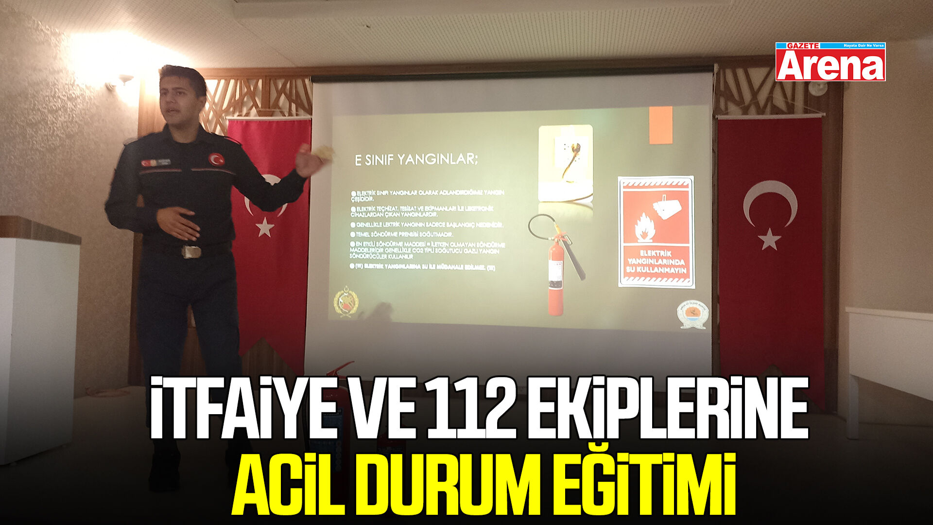 Havza’da itfaiye ve 112 ekiplerine acil durum eğitimi