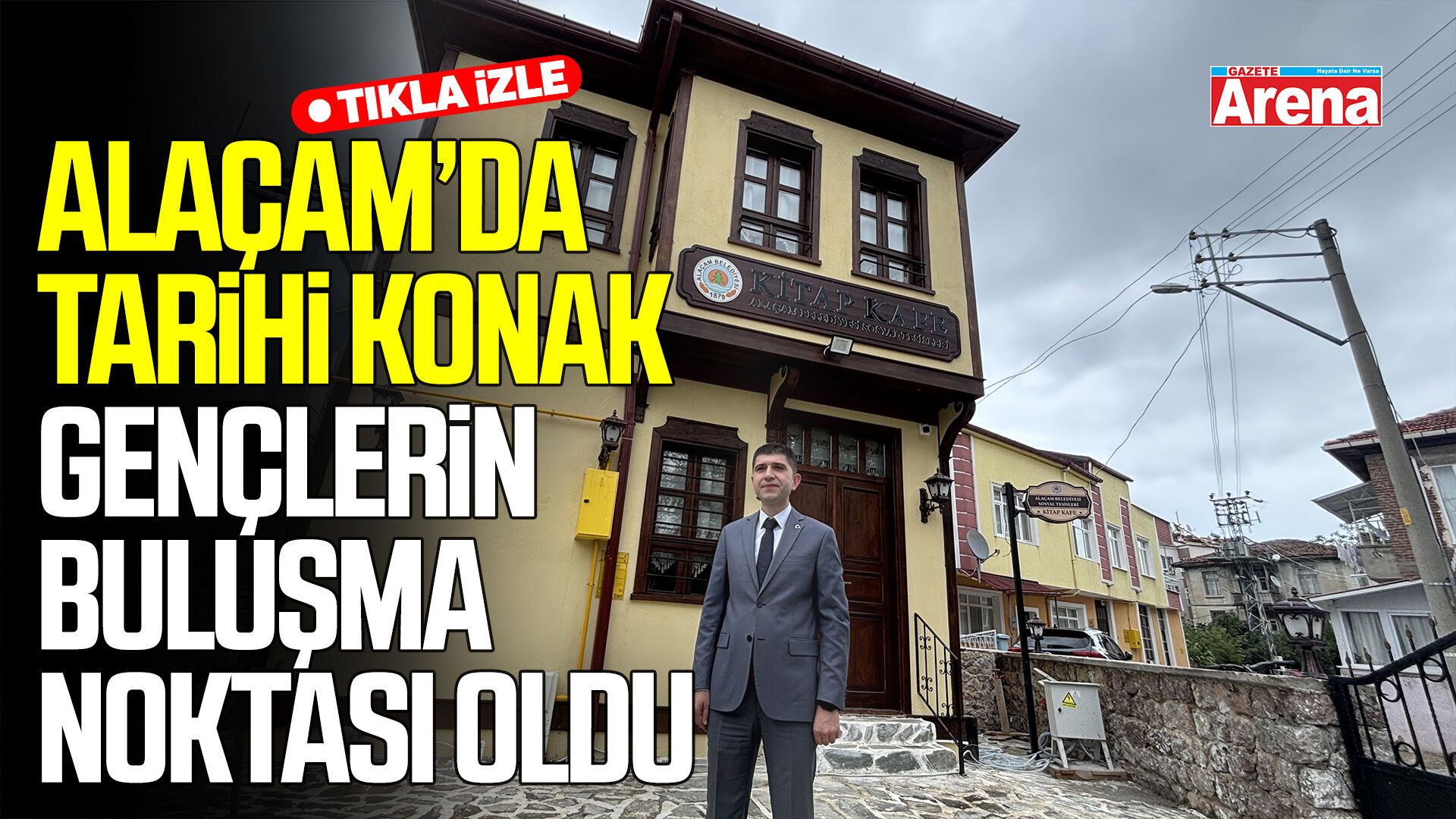 Alaçam’da tarihi konak gençlerin buluşma noktası oldu