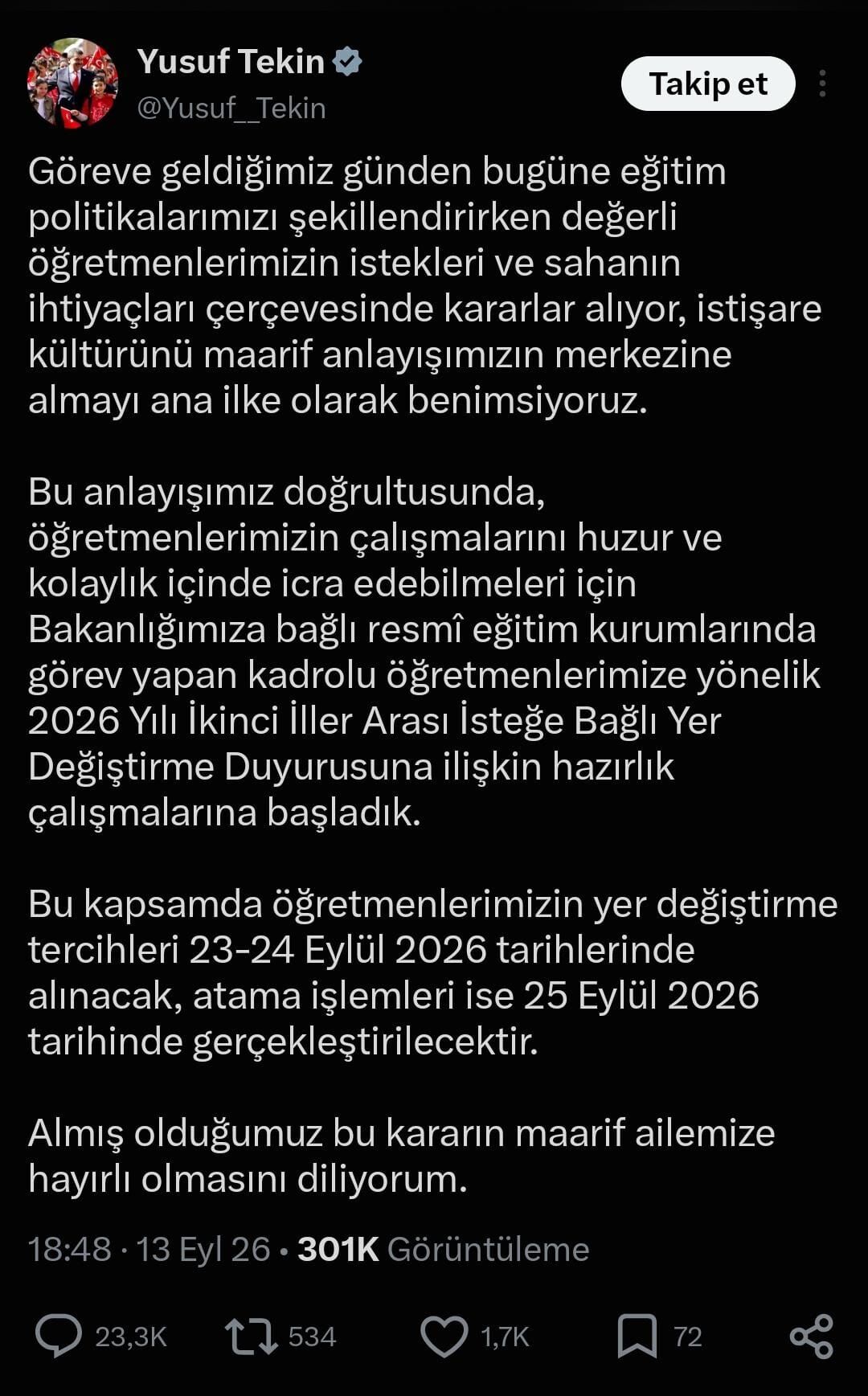 Öğretmenlere Ikinci Iller Arası Yer Değiştirme Hakkı! Başvuru Ve Atama Tarihleri Ne Zaman (1)