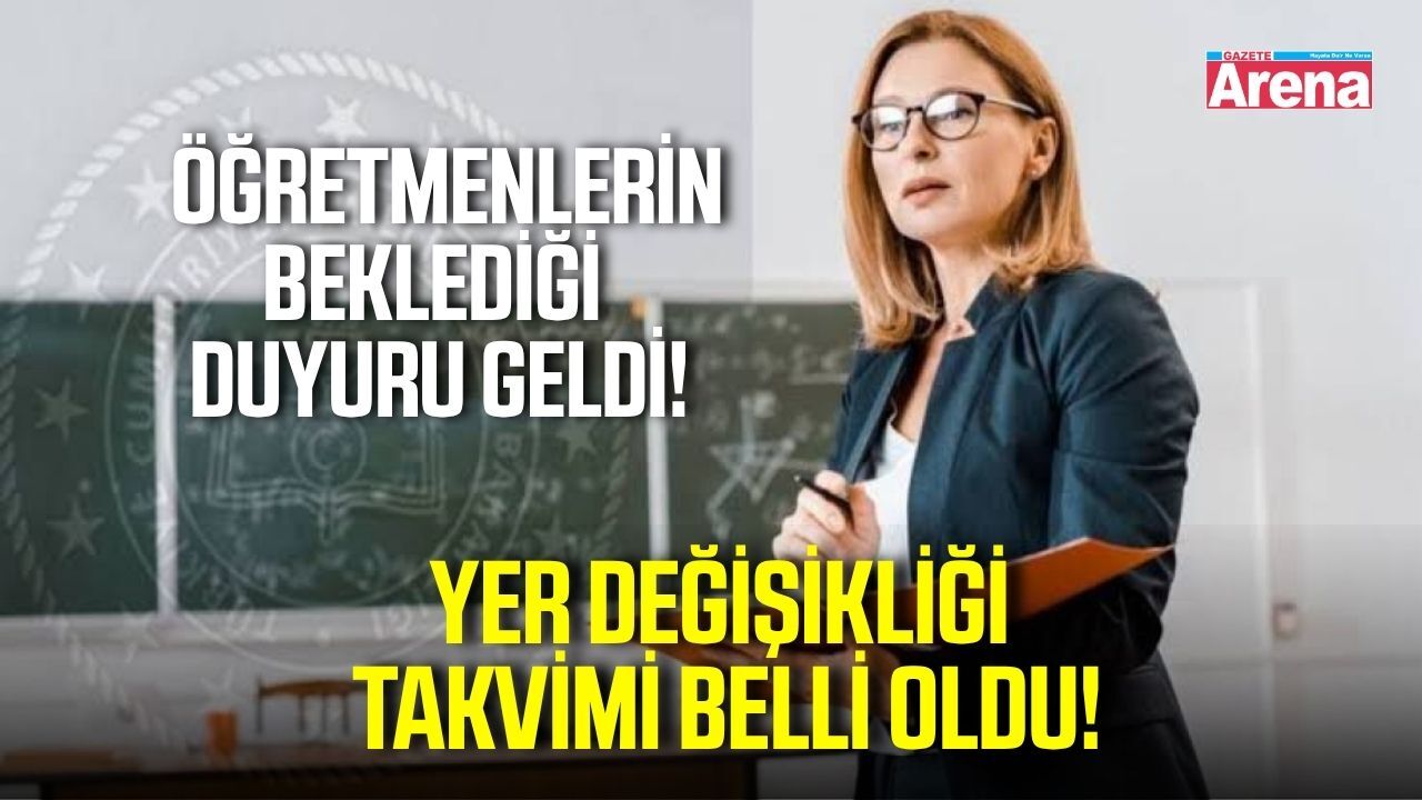 Öğretmenlerin mazerete bağlı yer değişikliği başvuruları için tarihler belli oldu