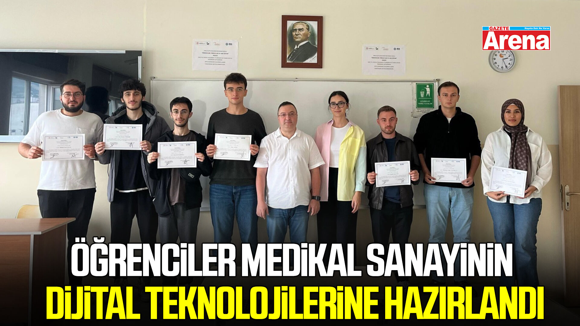 Samsun’da öğrenciler medikal sanayinin dijital teknolojilerine hazırlandı