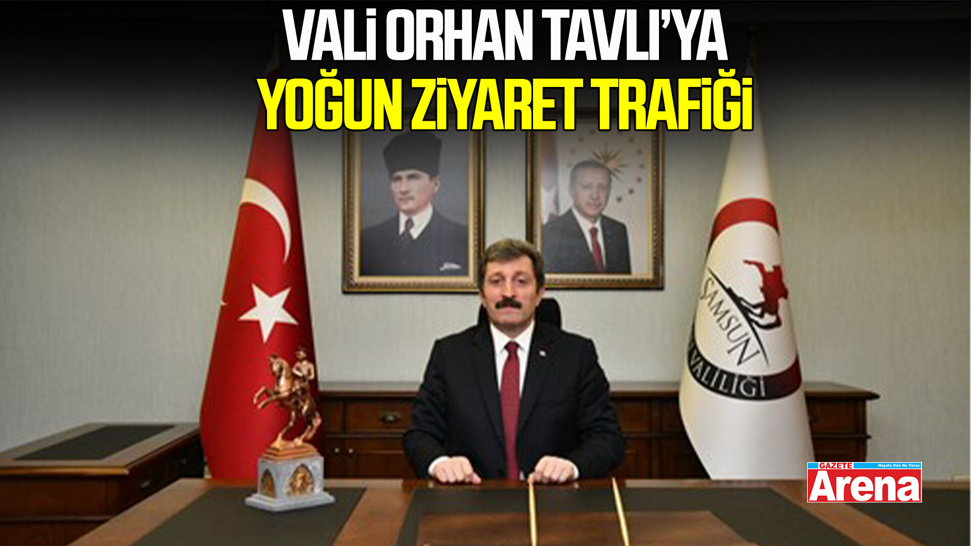 Samsun Valisi Tavlı’ya gün içinde peş peşe ziyaretler