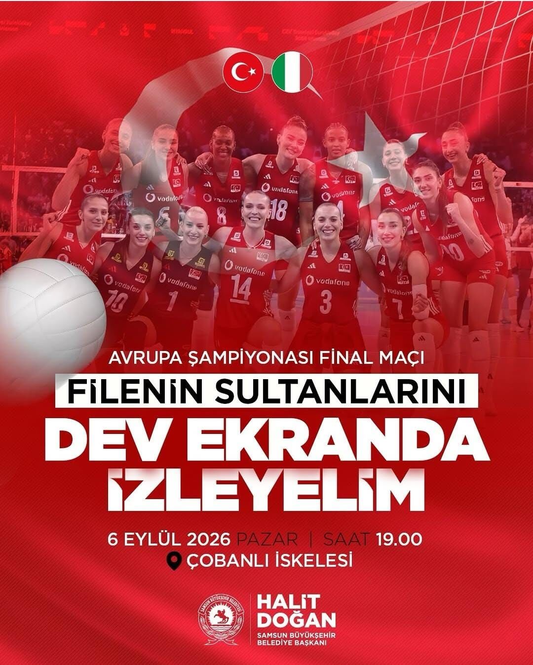 Samsun Büyükşehir Belediyesi Final Heyecanını Dev Ekrana Taşıyor-1