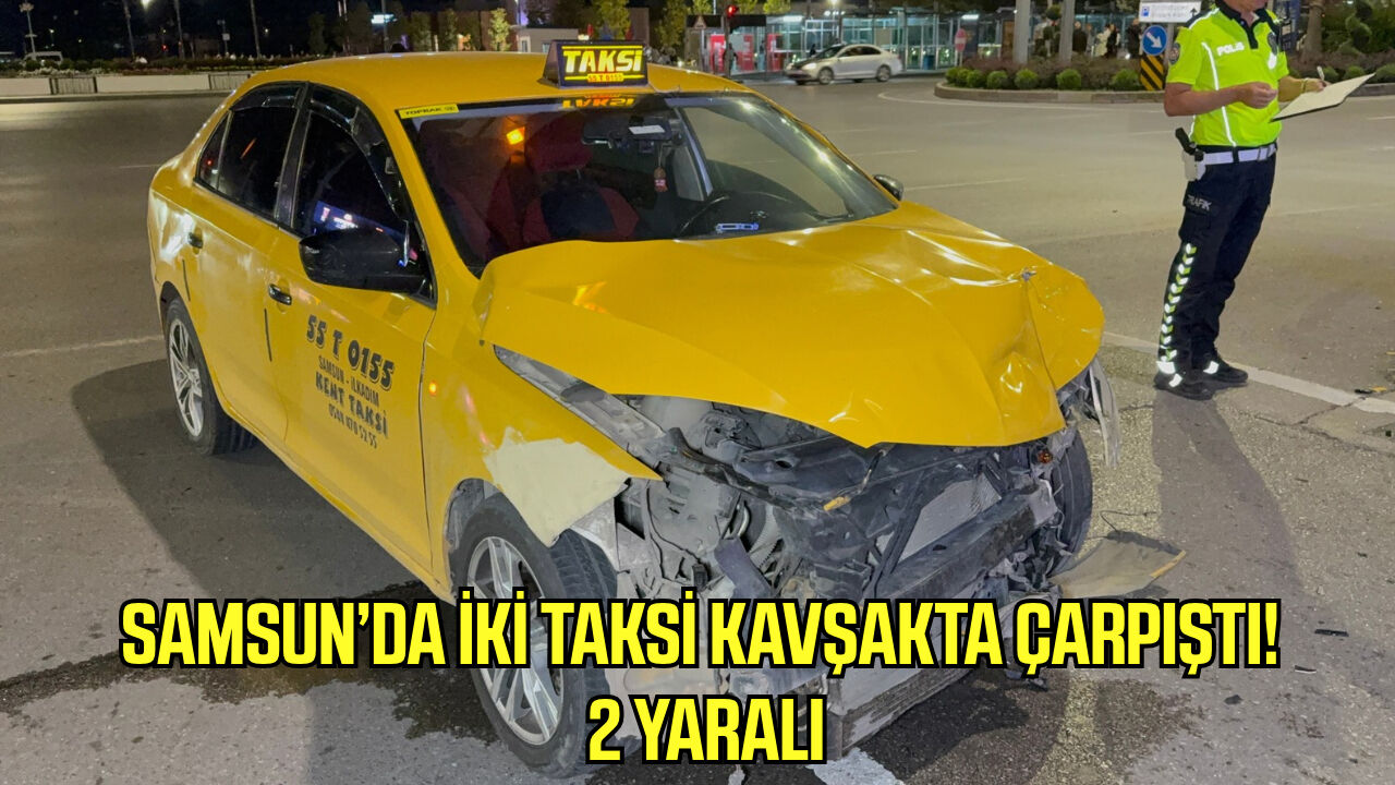 Samsun'da korkutan kaza! 2 yaralı