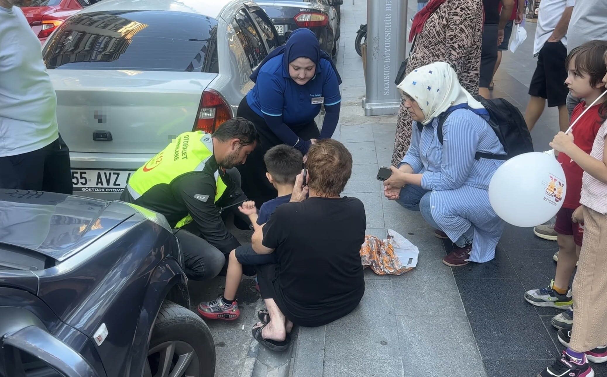 Samsun’da Korkutan Kaza 5 Yaşındaki Çocuğa Arapa Çarptı (1)