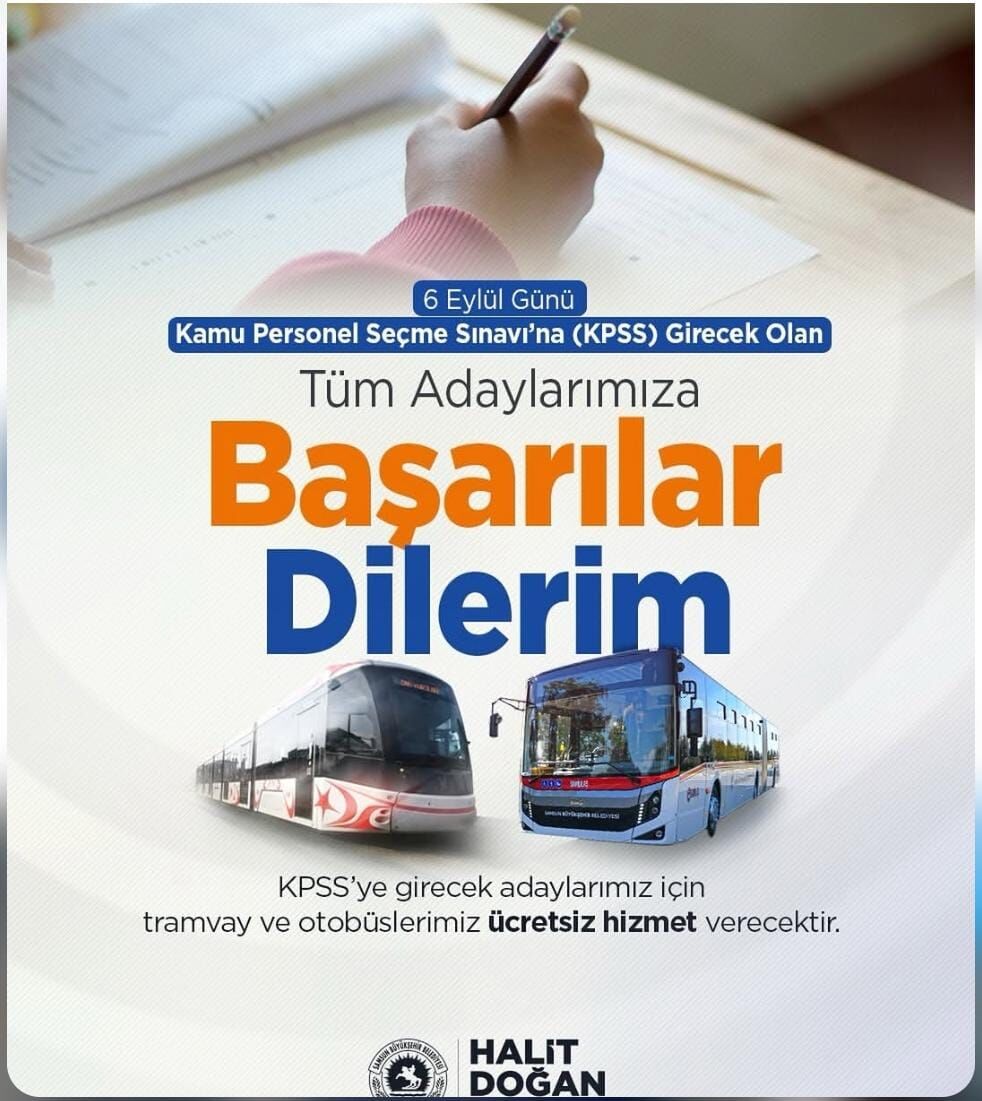 Samsun'da Kpss Adaylarına Büyükşehir’den Ulaşım Desteği-1