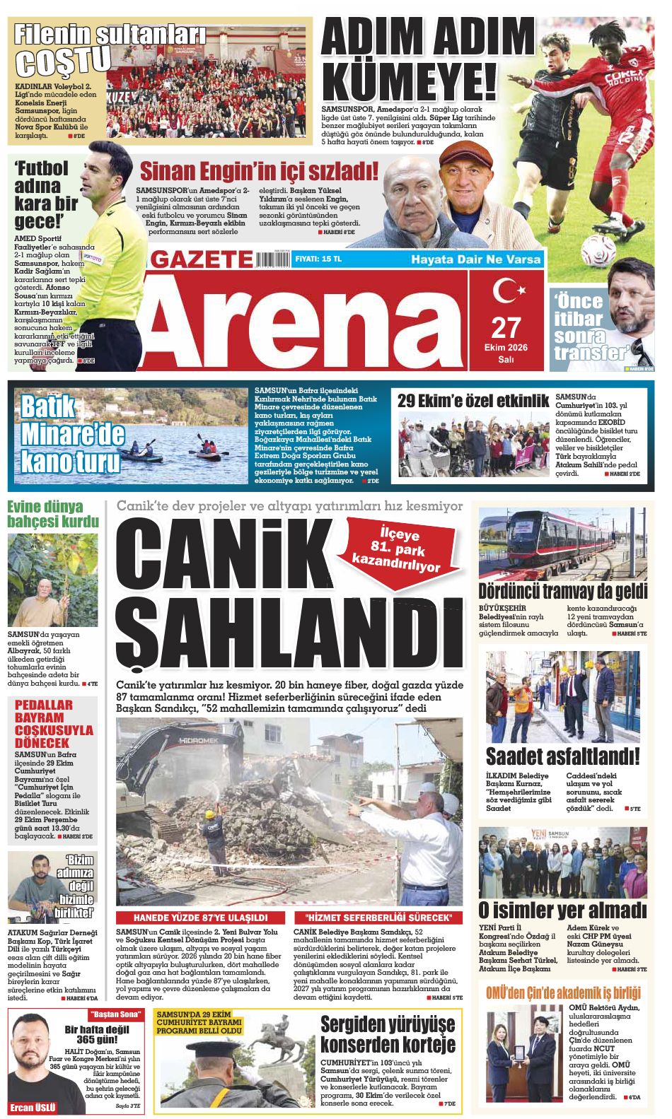 27 Ekim 2026 Salı