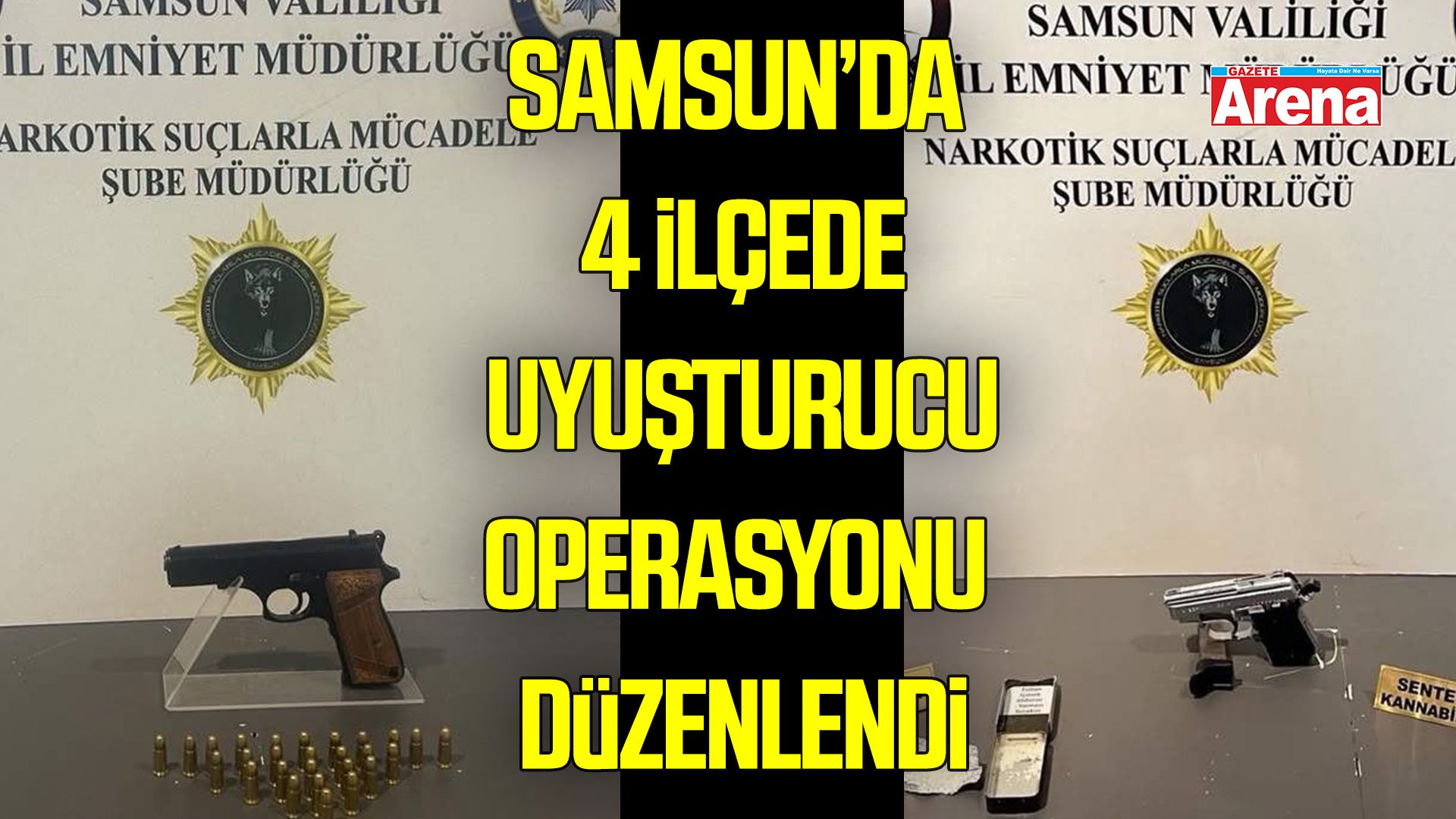 Samsun’da 4 ilçede uyuşturucu operasyonu