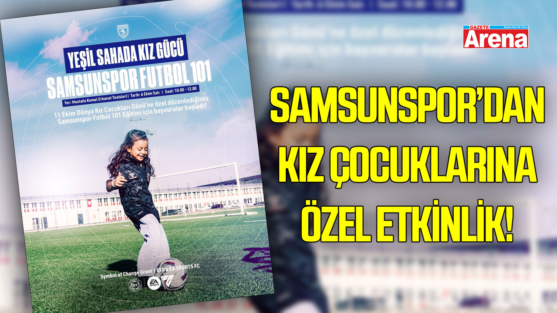 Samsunspor’dan kız çocuklarına özel etkinlik!