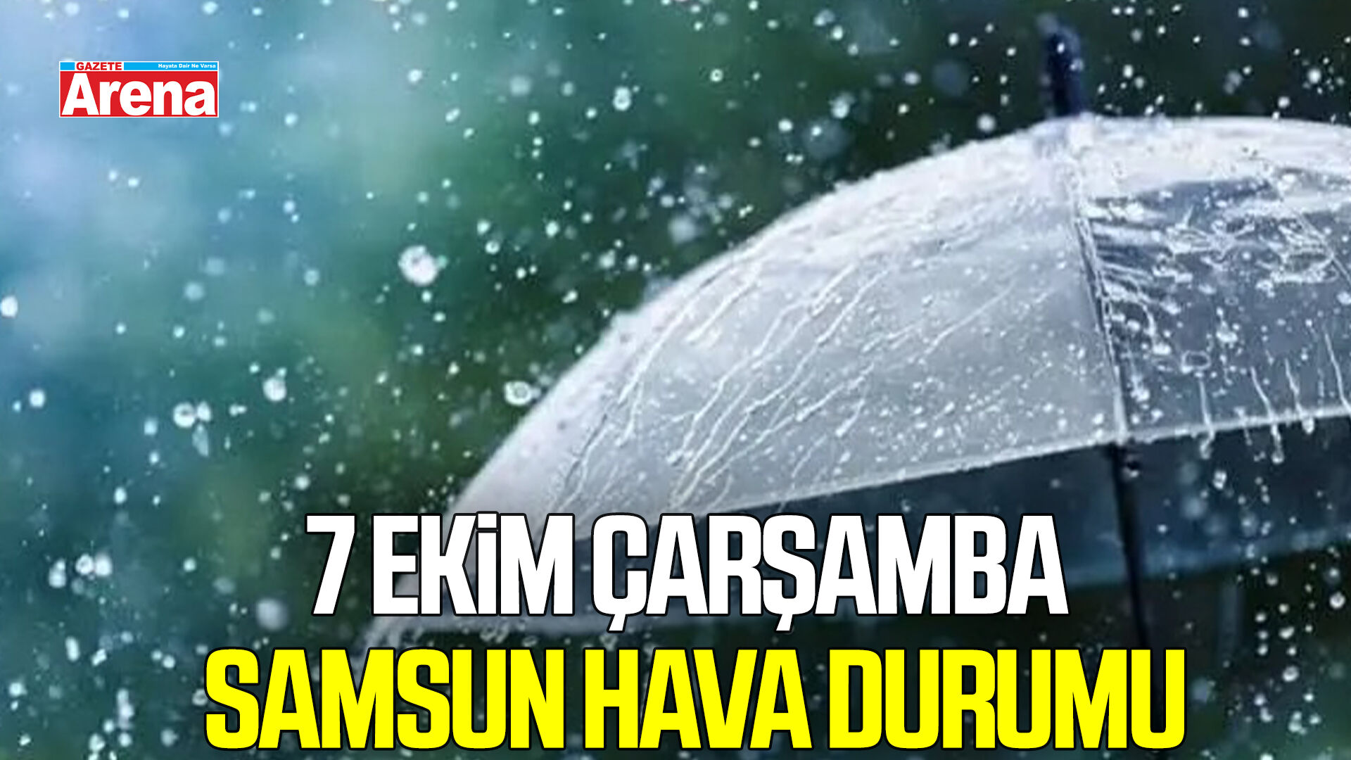 7 Ekim Çarşamba Samsun hava durumu