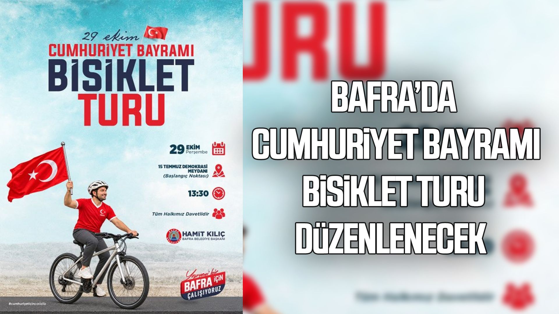 Bafra'da Cumhuriyet Bayramına özel bisiklet turu düzenlenecek