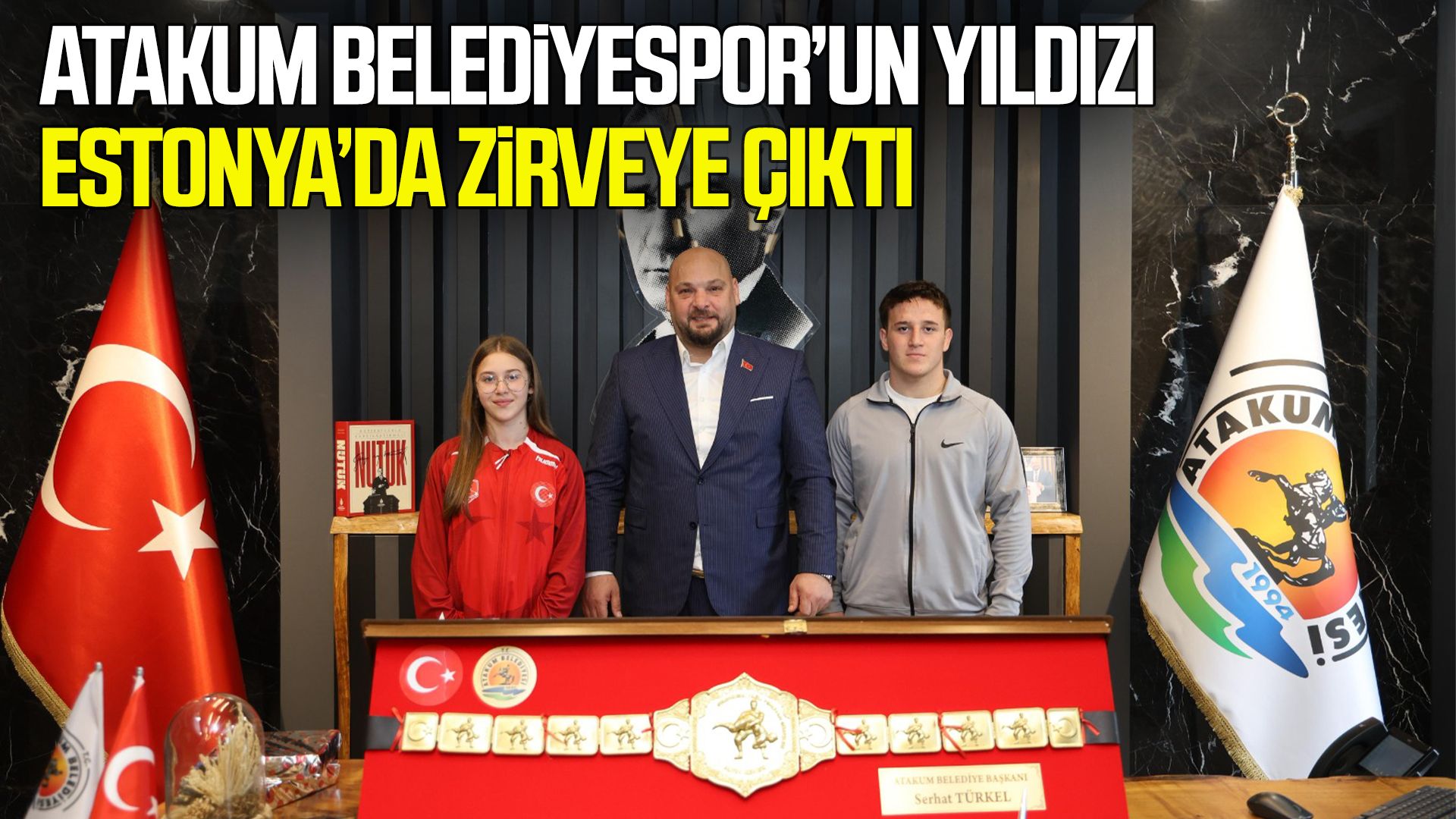 Atakum Belediyespor’un yıldızı Estonya’da zirveye çıktı