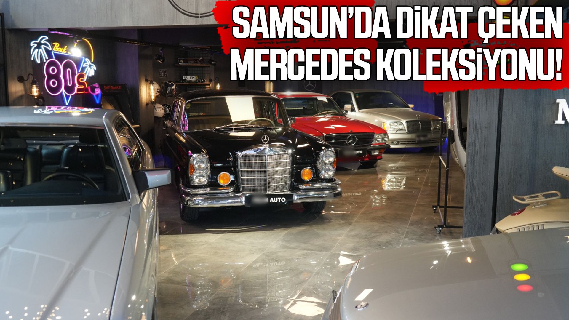 Samsun’da paha biçilemeyen Mercedes koleksiyonu!