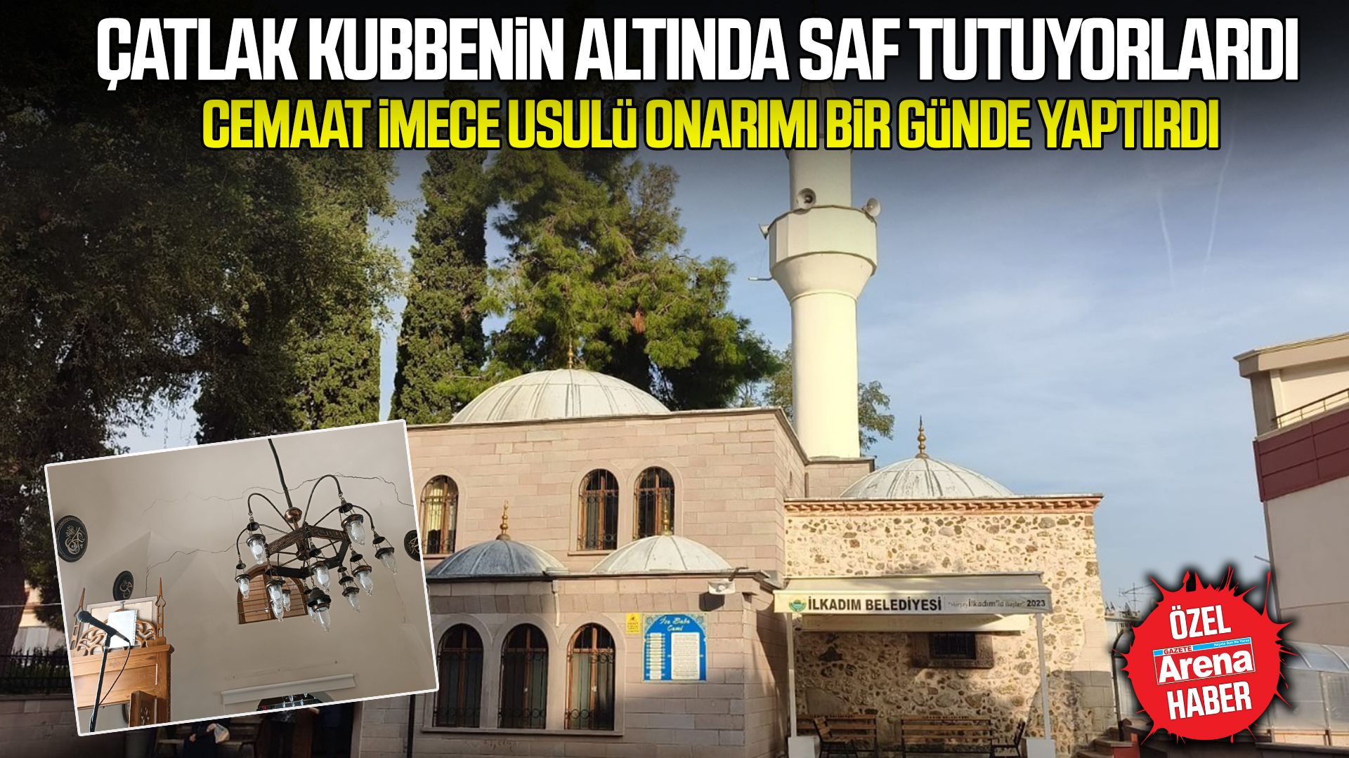 Samsun'da İsa Baba Camii'nin onarımını cemaat yaptırdı