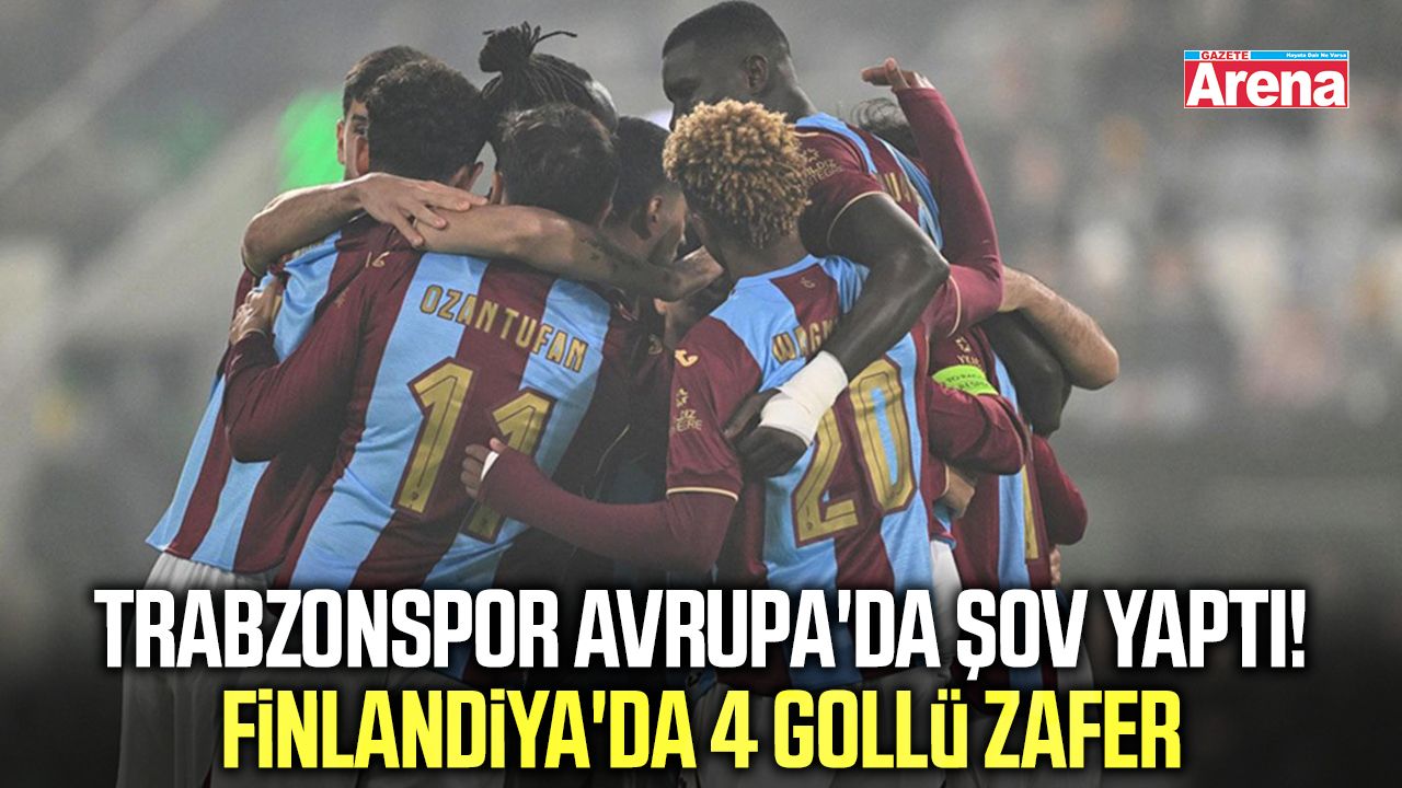 Trabzonspor'dan Avrupa'da fırtına gibi başlangıç!