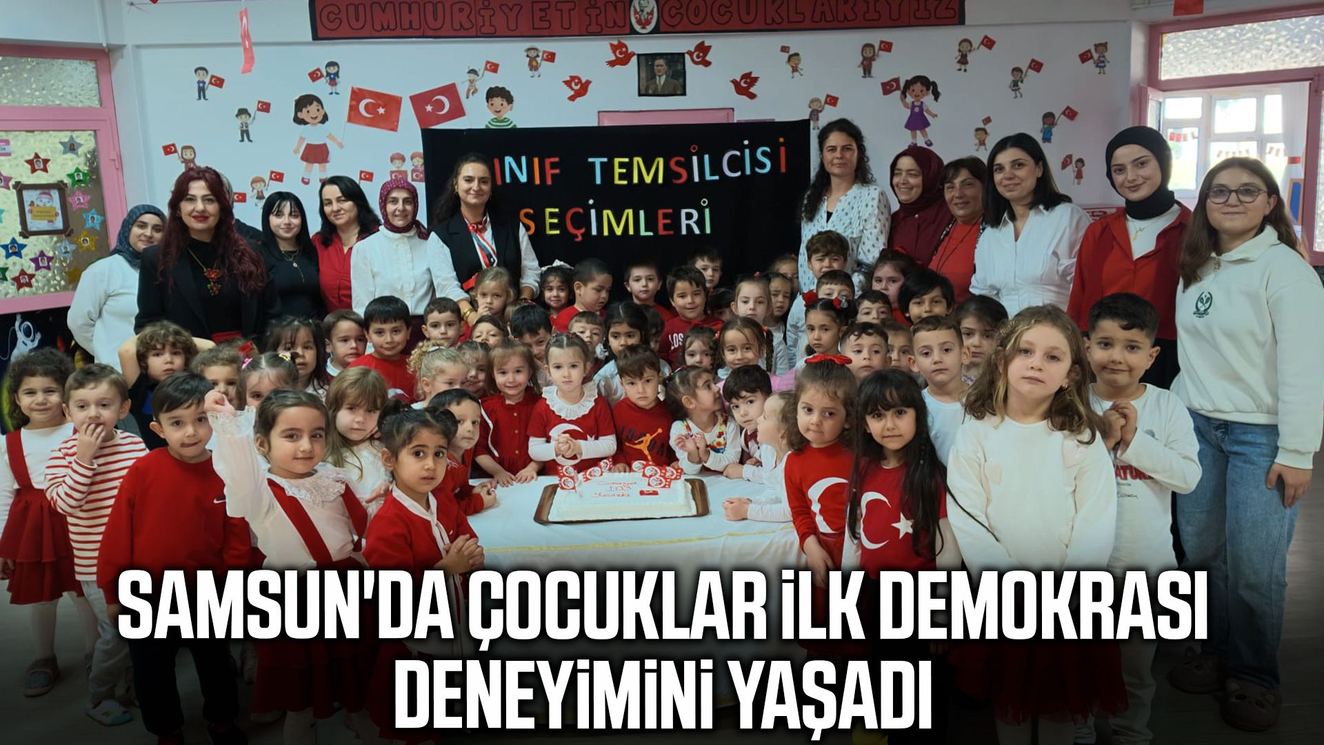 Samsunlu minikler sandık başına geçti!