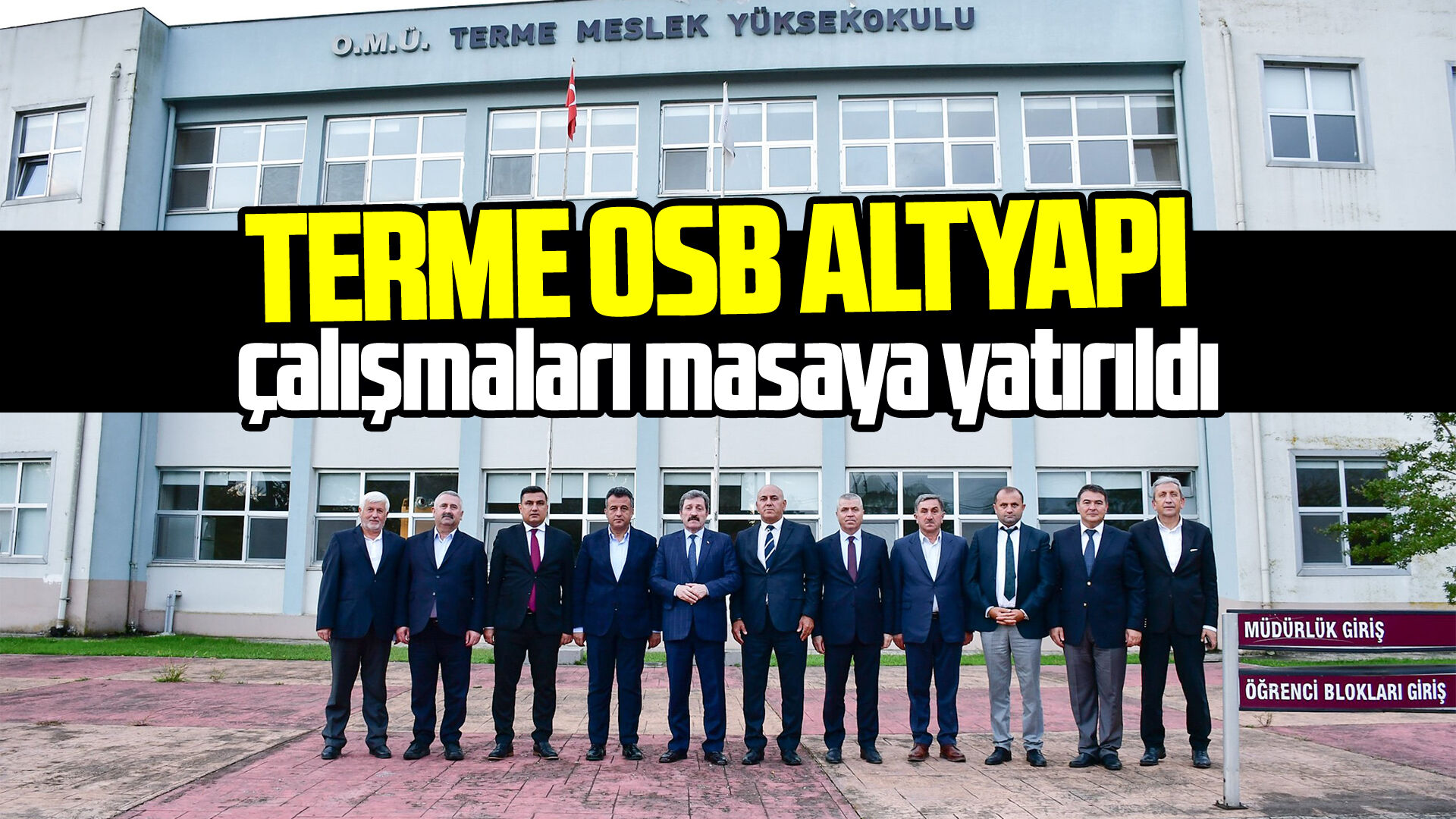 Terme OSB altyapı çalışmaları masaya yatırıldı