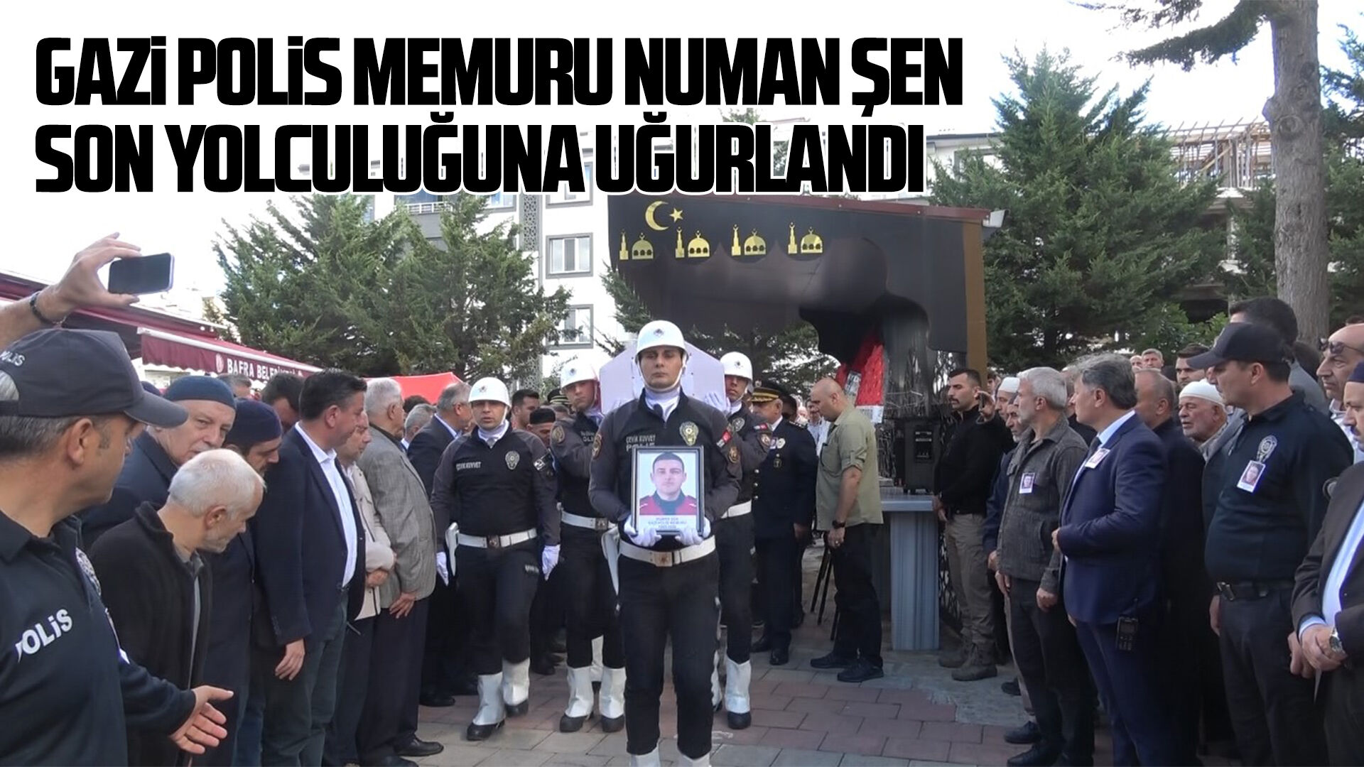 Gazi polis memuru Numan Şen son yolculuğuna uğurlandı