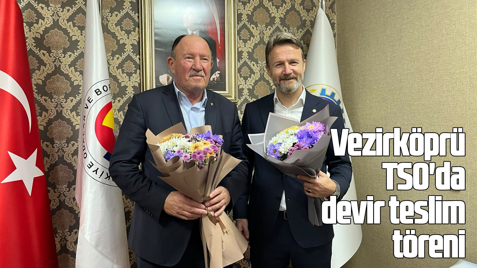 Vezirköprü TSO'da devir teslim töreni