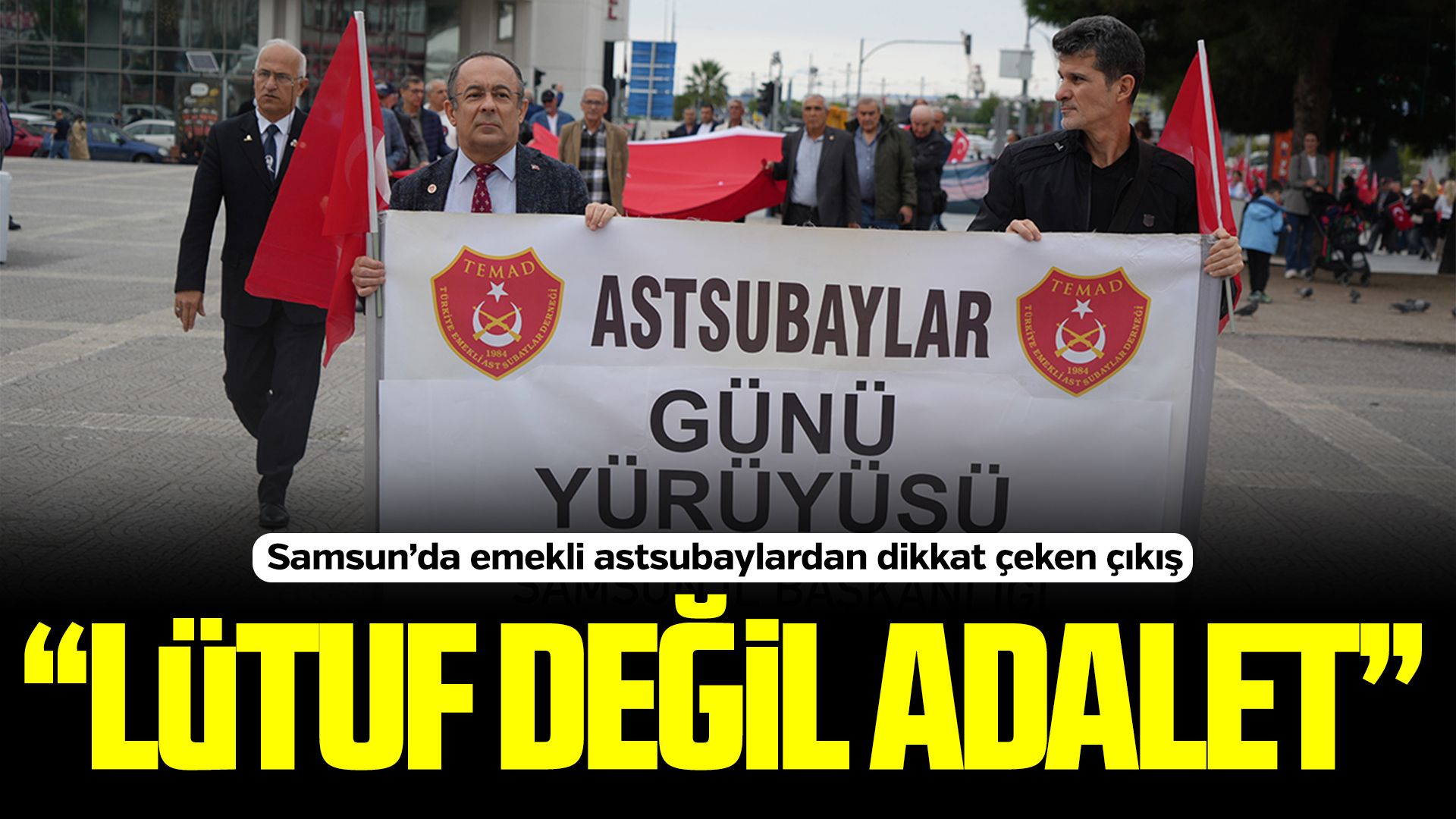 Samsun’da emekli astsubaylar taleplerini açıkladı
