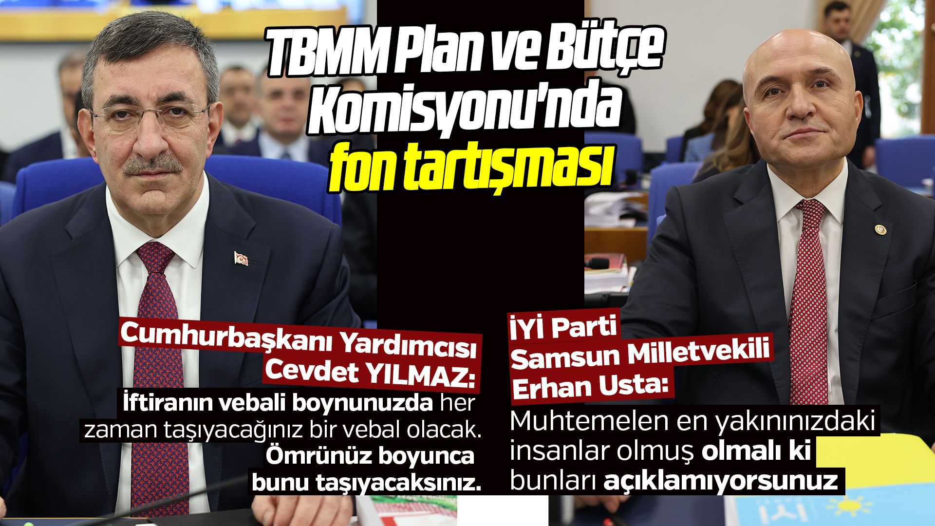 TBMM Plan ve Bütçe Komisyonu'nda fon tartışması