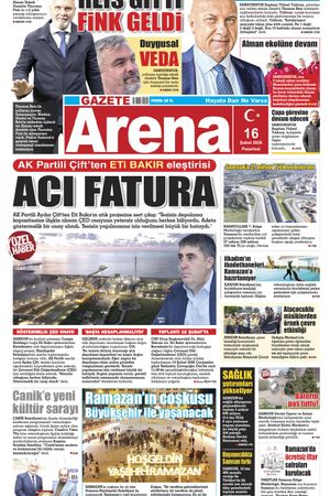 16 Şubat 2026 Pazartesi