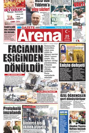 25 Mart 2026 Çarşamba