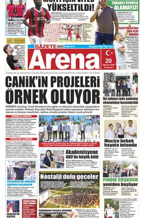 Gazete Arena 20 Ağustos 2026 Perşembe