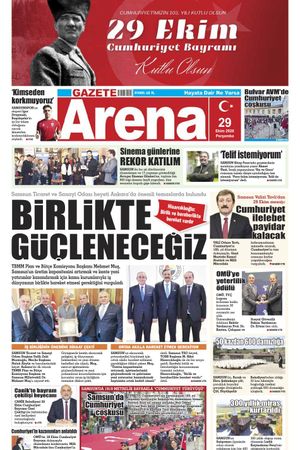 Gazete Arena 29 Ekim 2026 Perşembe sayısı!